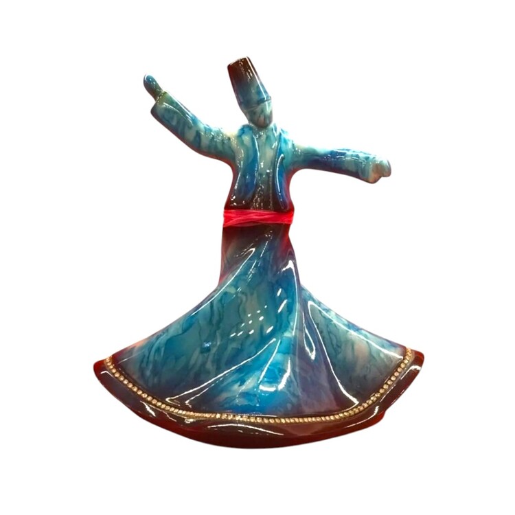 Dekoratif Semazen Biblo Turkuaz 22 CM