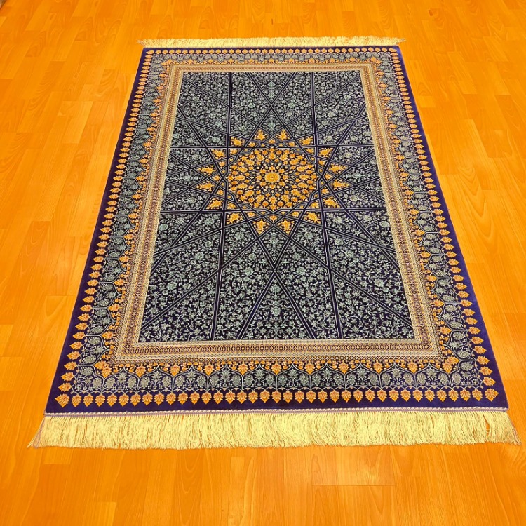 Yıldız Desenli Lüks 180 x120 CM İpek Halı