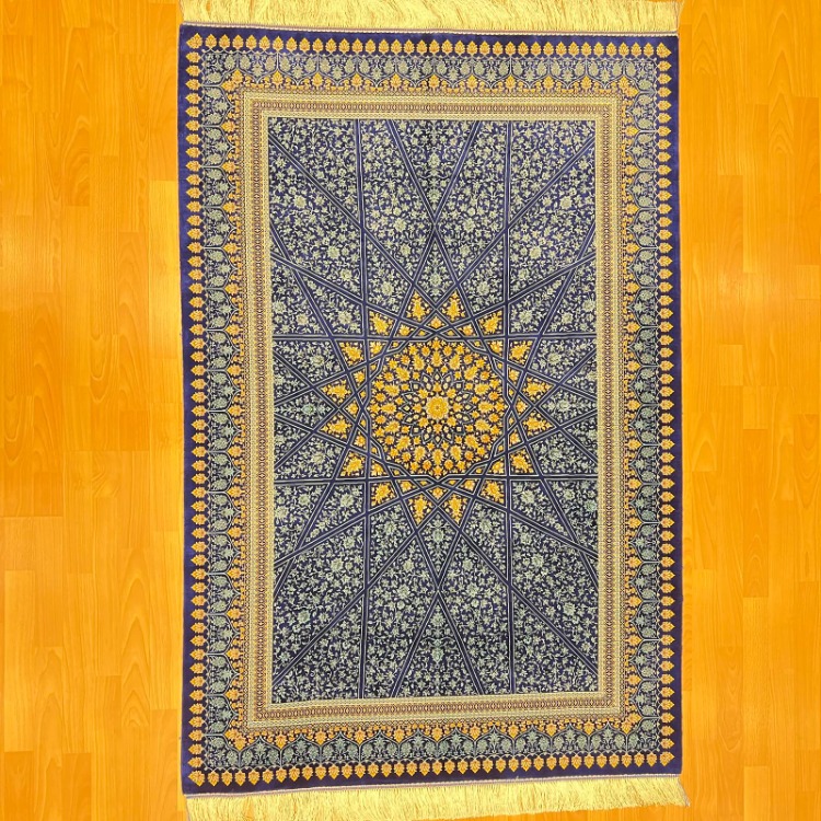 Yıldız Desenli Lüks 180 x120 CM İpek Halı