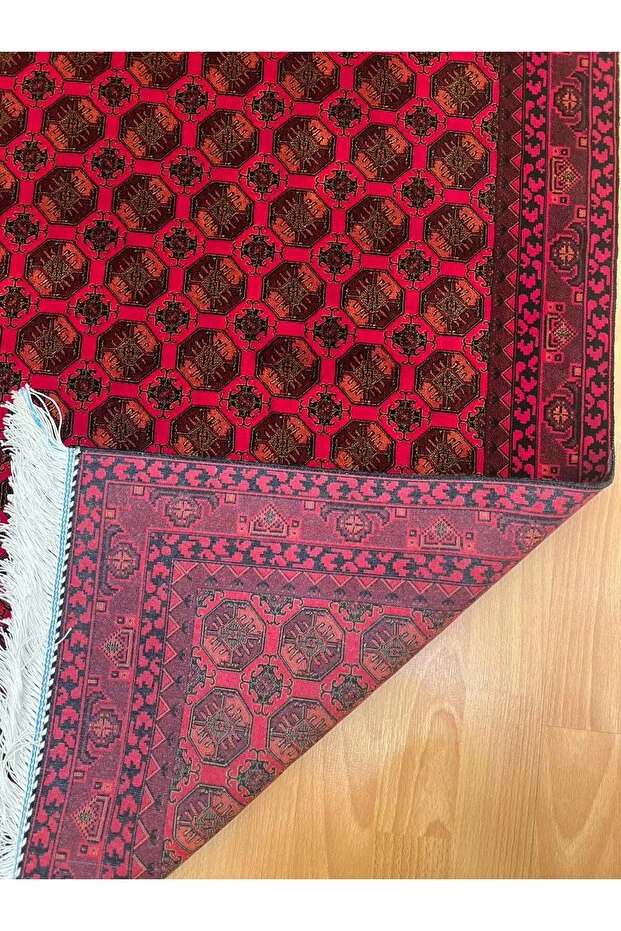 MEVLANA BAZAAR Üçlü Madalyon Motifli 90 x 300 İpek Yolluk