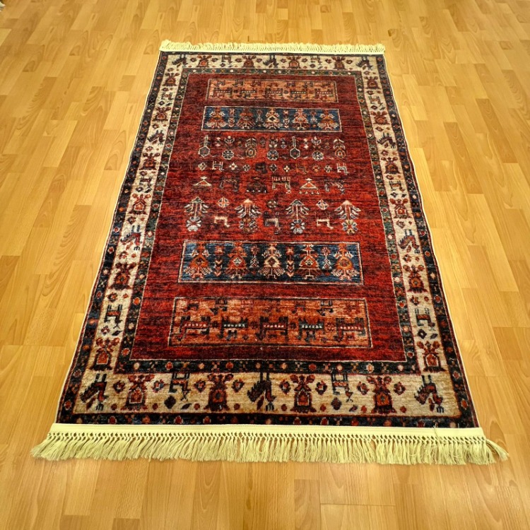 Otantik Hayvan Figürlü 120 X 180 Dijital Baskı Halı 