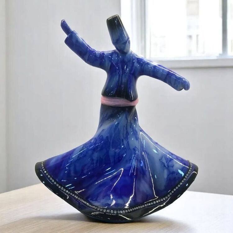 Dekoratif Semazen Biblo Koyu Mavi 22 CM