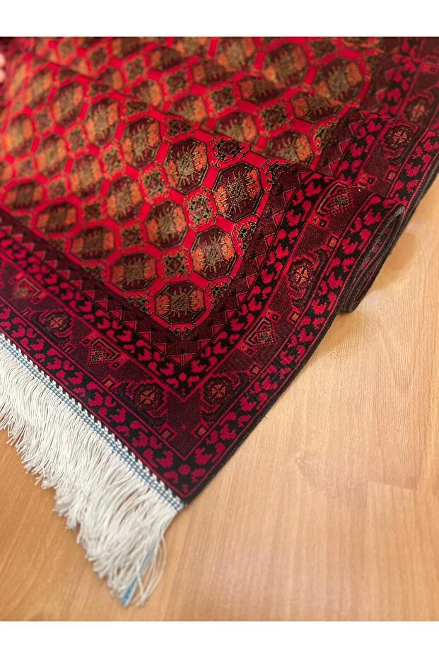 MEVLANA BAZAAR Üçlü Madalyon Motifli 90 x 300 İpek Yolluk