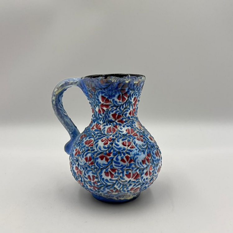 Dekoratif Seramik Çini Motifli Dekoratif Seramik Sürahi