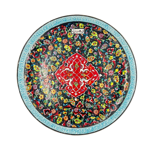 Dekoratif Seramik Çini Desenli 20 CM Tabak