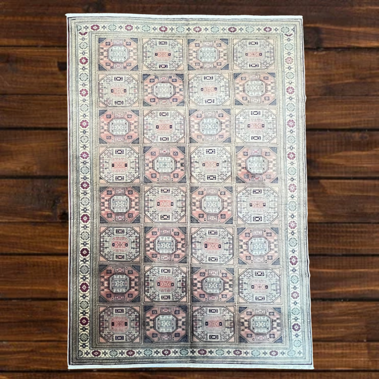 Kayseri Geometrik Panel Motifli 293 x 194 El Dokuma Halı 