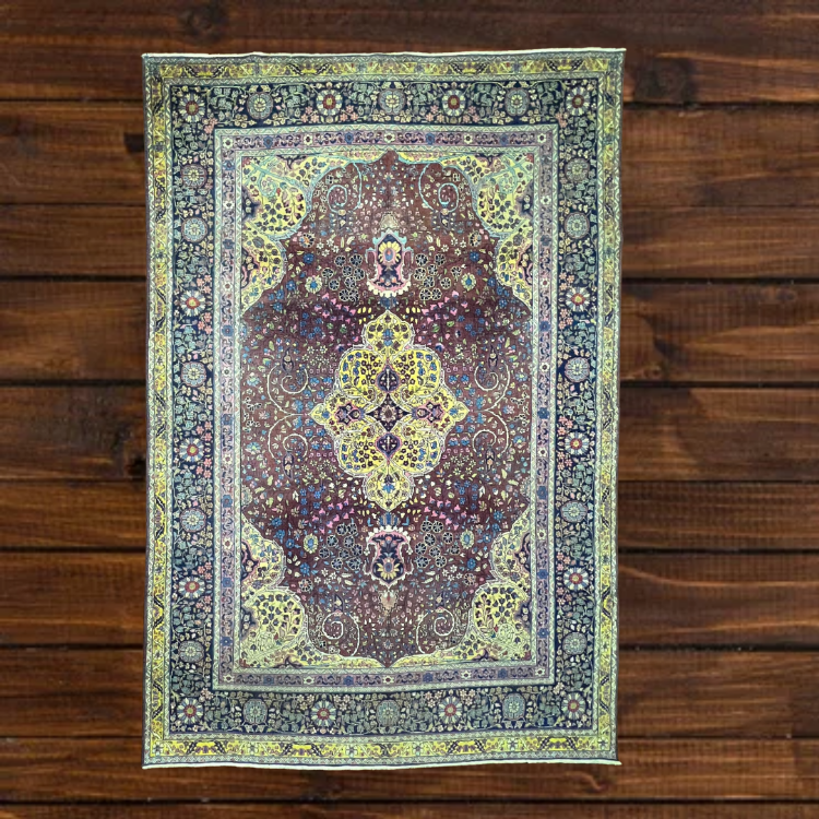 Tebriz Güneş Motifli 294 x 198 El Dokuma Halı