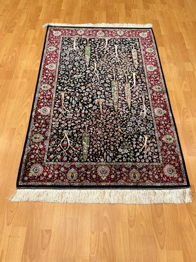 Lüks Pers Bahçesi 100 x150 CM İpek Halı
