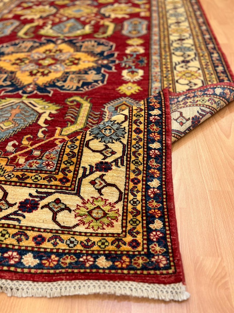 Şirvan 257 X 175  Geometrik Yıldız Motifli El Dokuma Halı 