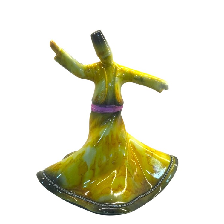 Dekoratif Semazen Biblo Sarı 22 CM