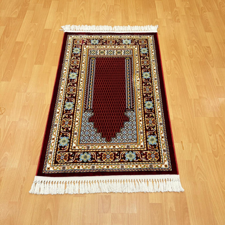 Lalezar Yünlü Seccade Bordo