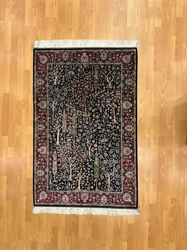 Lüks Pers Bahçesi 100 x150 CM İpek Halı