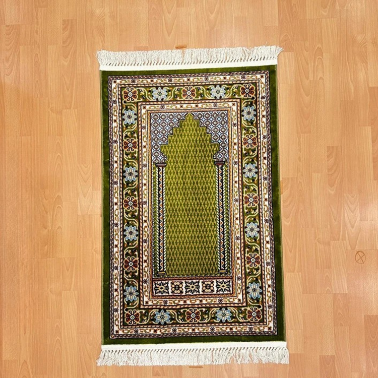Lalezar Yünlü Seccade Yeşil