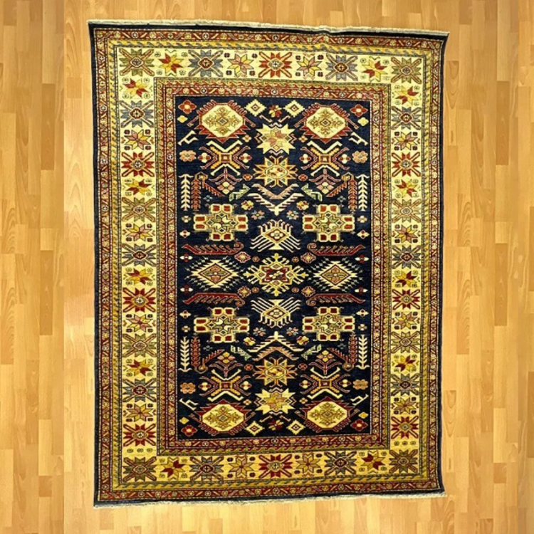 Şirvan Geometrik Yıldız ve Çark Motifli 223 x 177 El Dokuma Halı