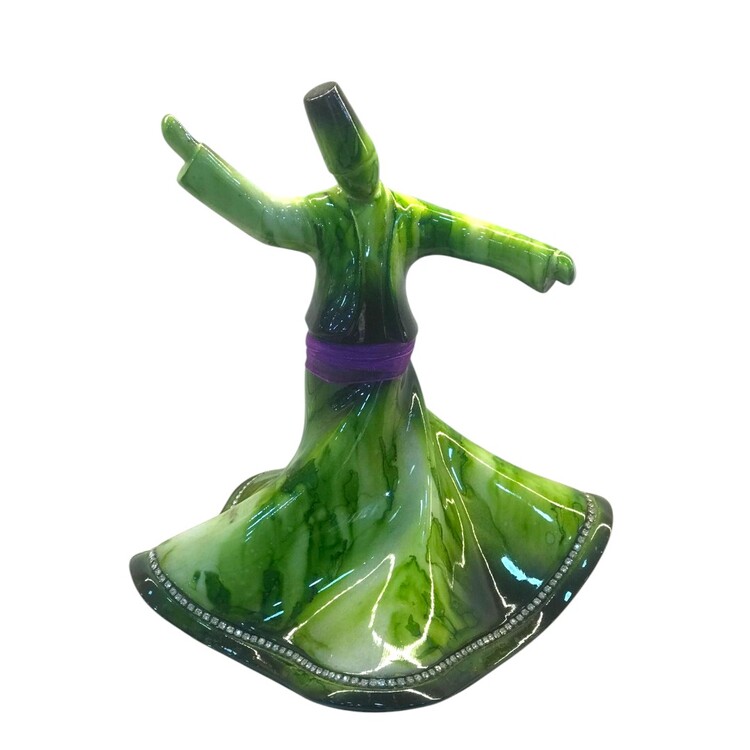 Dekoratif Semazen Biblo Yeşil 22 CM 