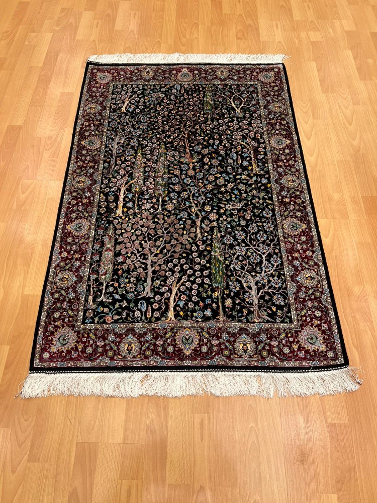 Lüks Pers Bahçesi 100 x150 CM İpek Halı