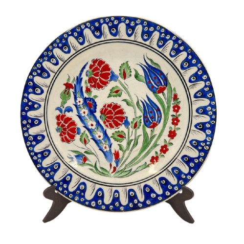 Dekoratif Seramik İznik Tarzı Seramik Tabak