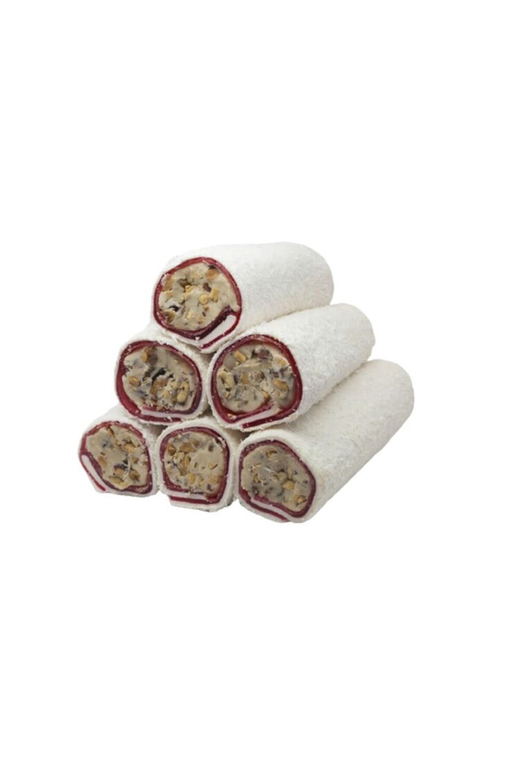 Sütlü Çilekli Bademli Sarma Lokum 1000 GR