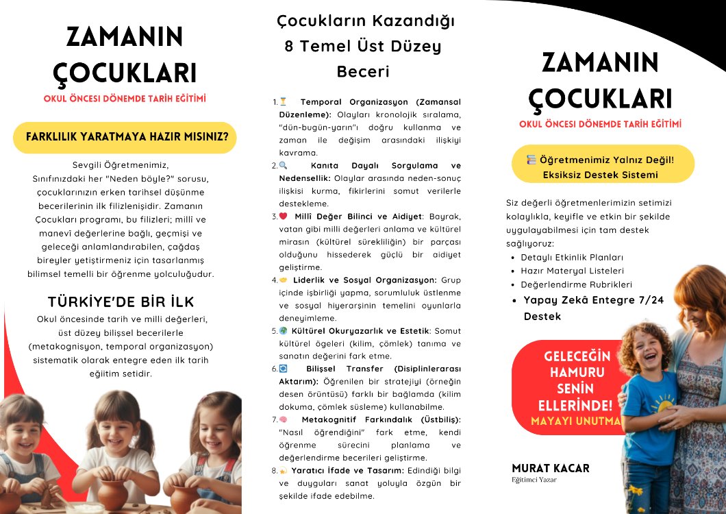 Zamanın Çocukları- Okul Öncesi Tarih Eğitim Seti (Dijital)