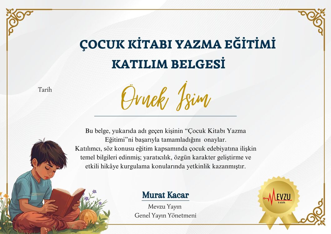 Çocuk Kitabı Yazma Eğitimi- Murat Kacar'ın Anlatımıyla