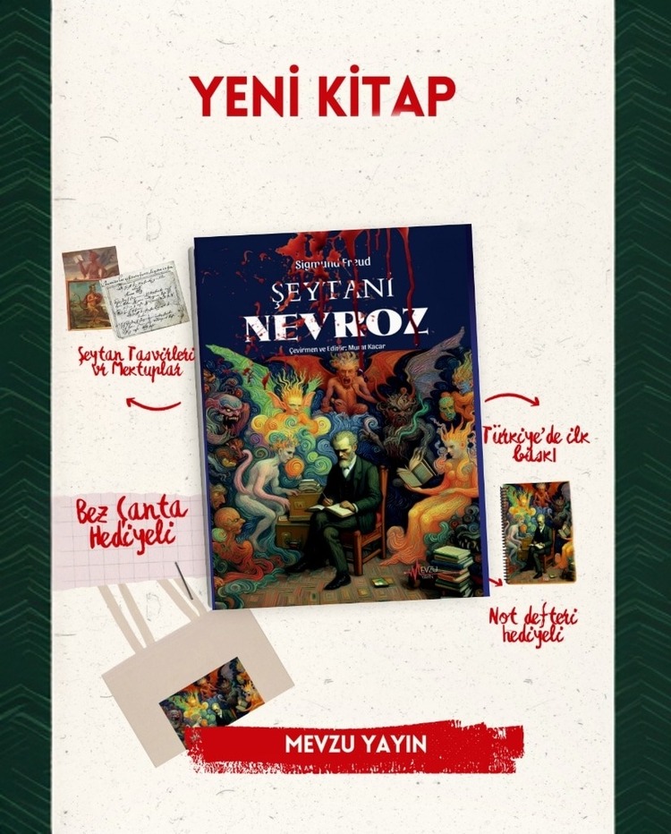 S. Freud- Şeytani Nevroz ( Bez Çanta ve Not Defteri Hediyeli)