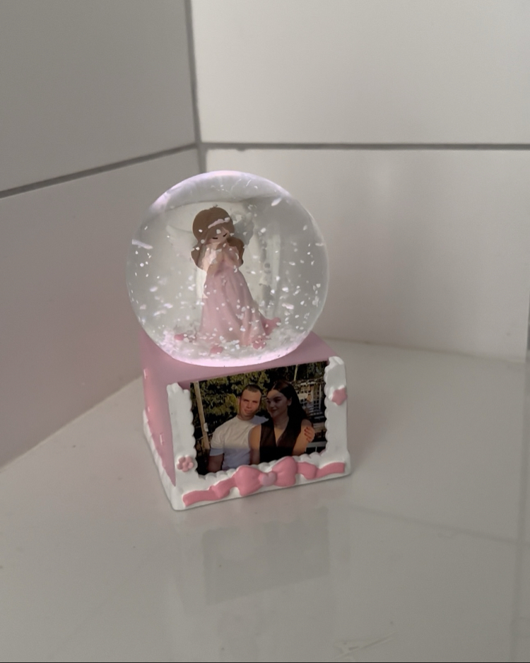 Kişiye özel fotoğraflı kar küresi
