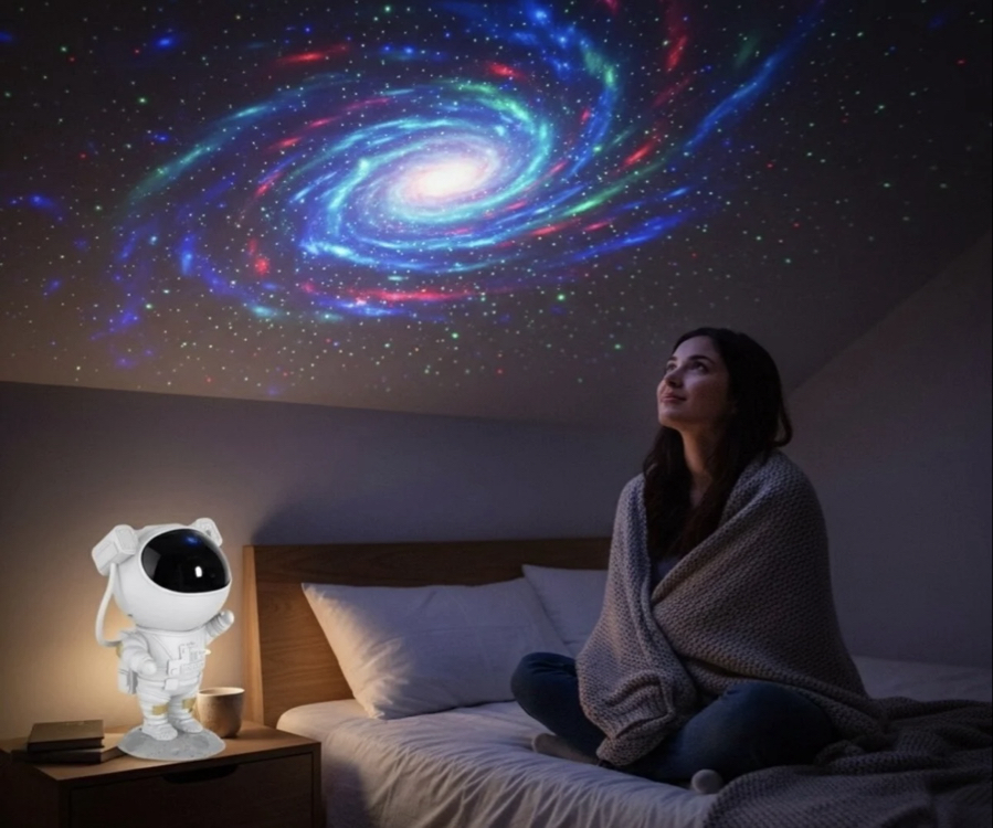 Astronot uzay gece lambası