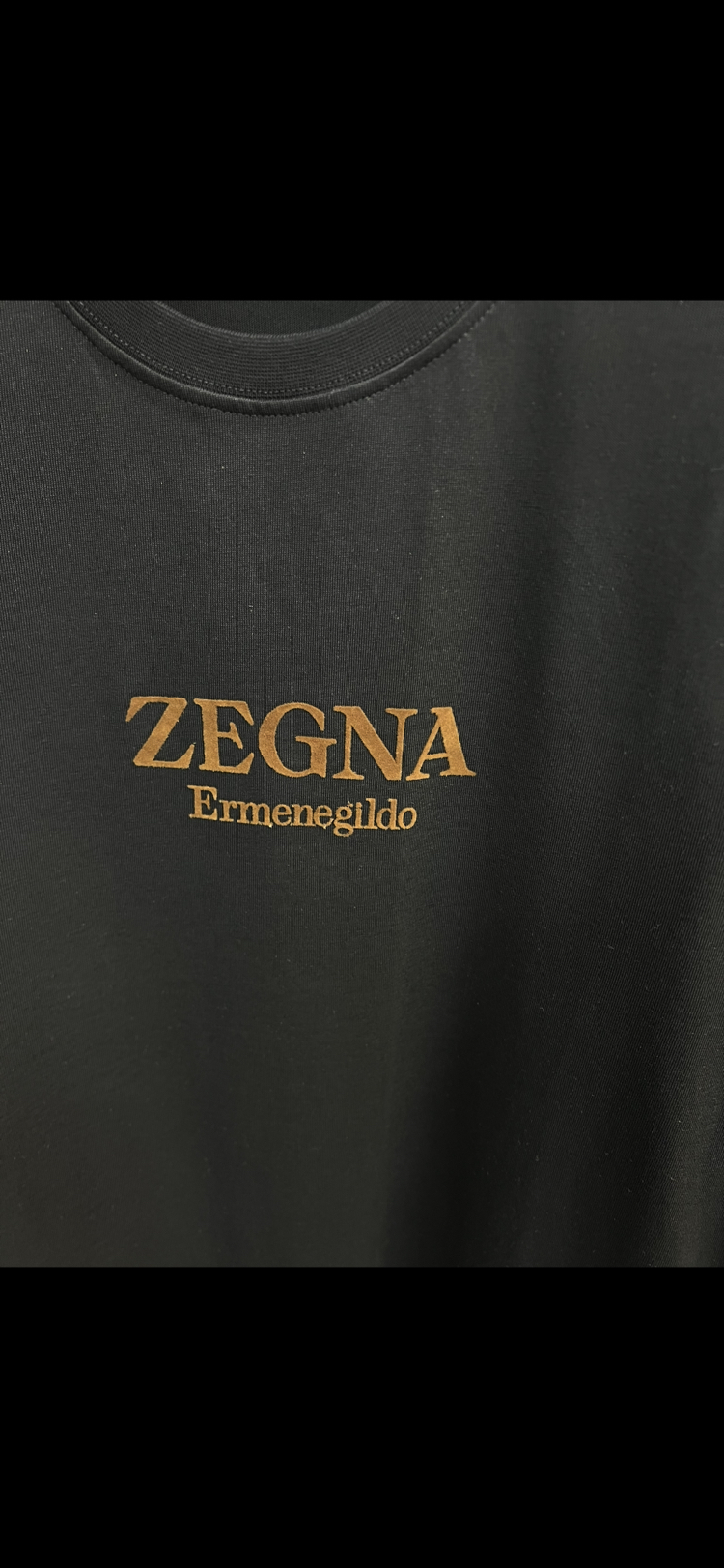 ZEGNA SİYAH TİŞÖRT 