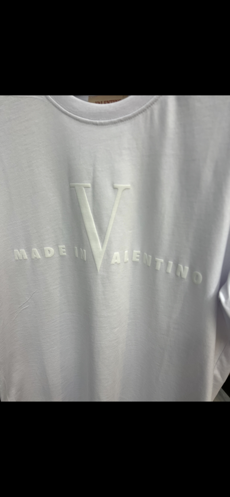 VALENTİNO BEYAZ BASKILI TİŞÖRT 