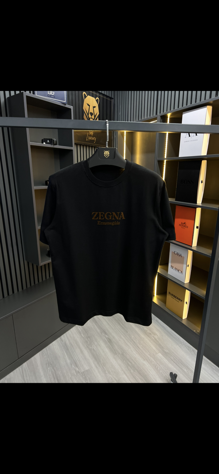 ZEGNA SİYAH TİŞÖRT 