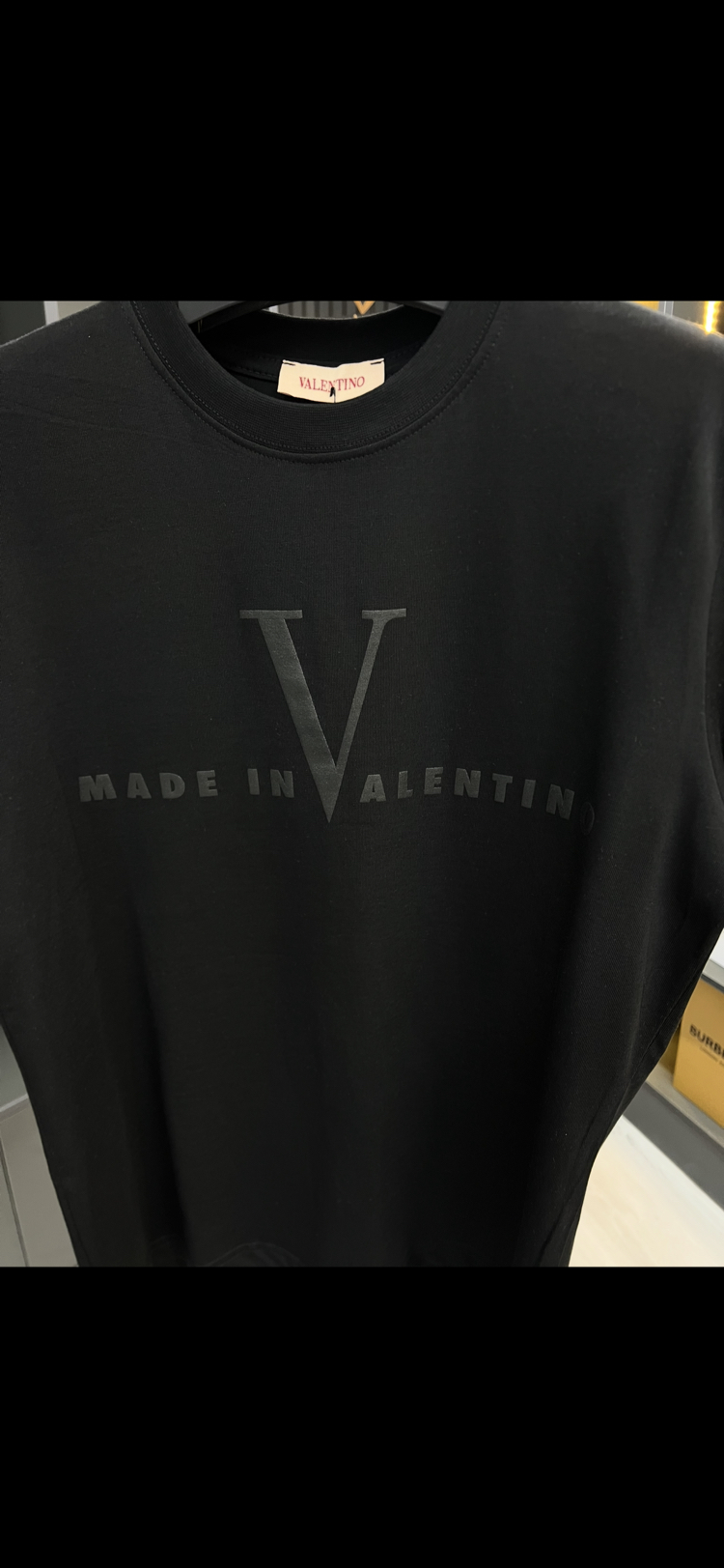 VALENTİNO SİYAH BASKILI TİŞÖRT 