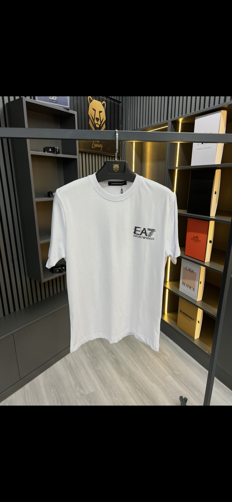 EMPORIO ARMANI BEYAZ BASKILI TİŞÖRT 
