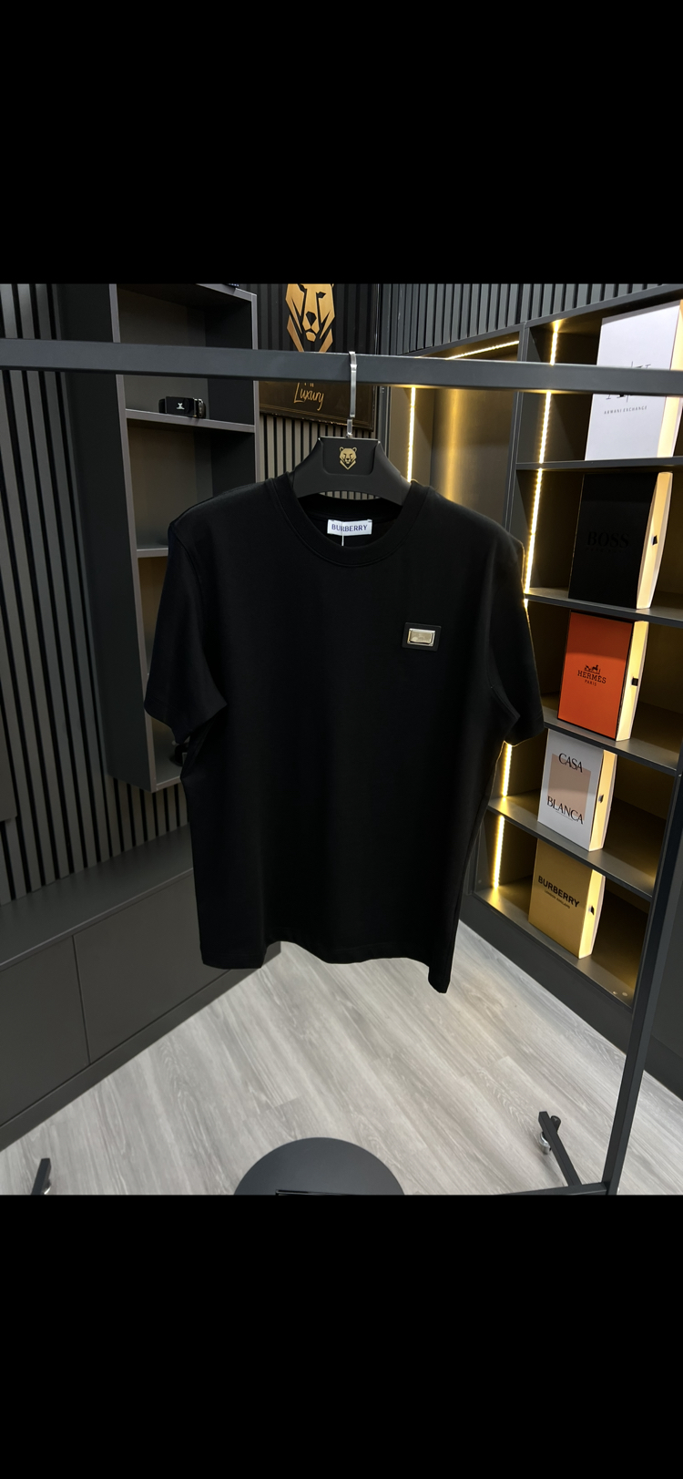 BURBERRY SİYAH TİŞÖRT 