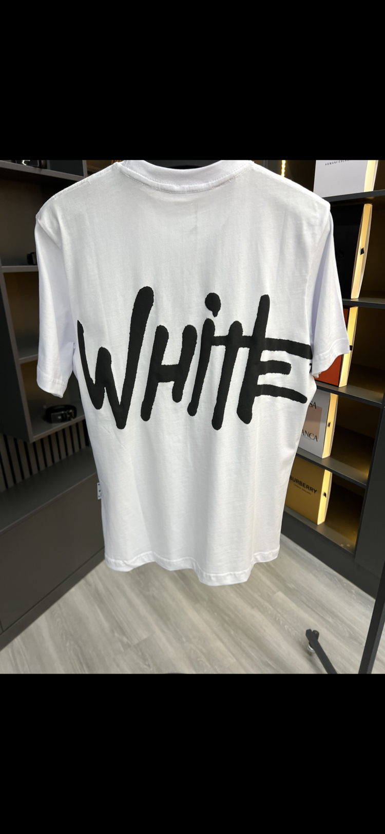 OFF WHİTE BEYAZ BASKILI TİŞÖRT 