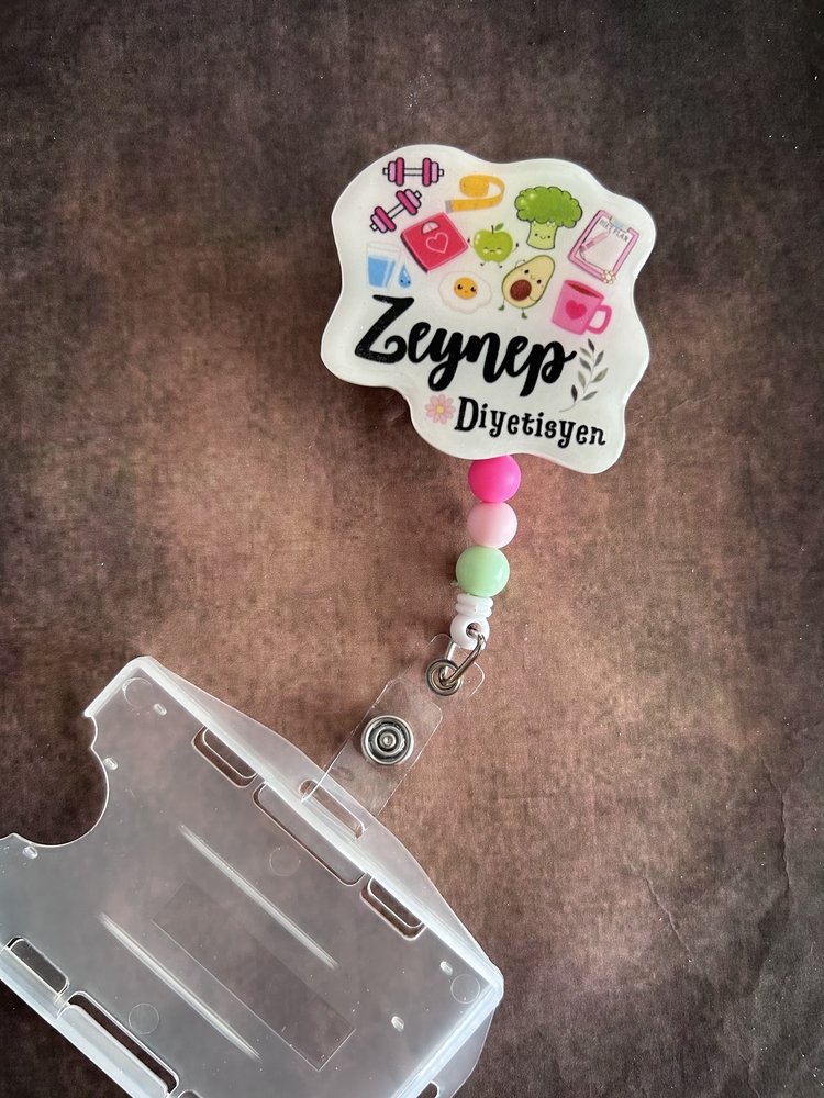 Diyetisyen No2 Boncuklu Yoyo Kartlık İsme Özel