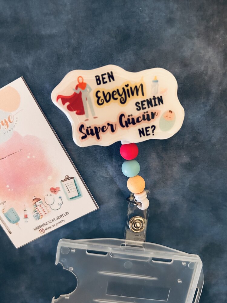 Ben Ebeyim Senin Süper Gücün ne (Tesettürlü) Boncuklu Yoyo