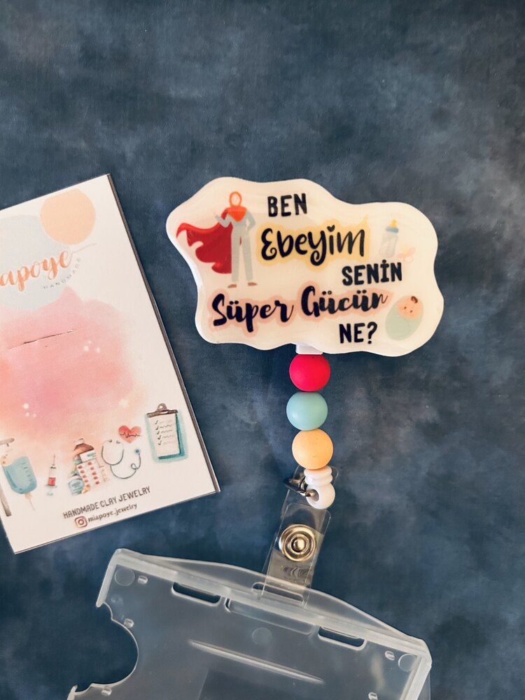 Ben Ebeyim Senin Süper Gücün ne (Tesettürlü) Boncuklu Yoyo