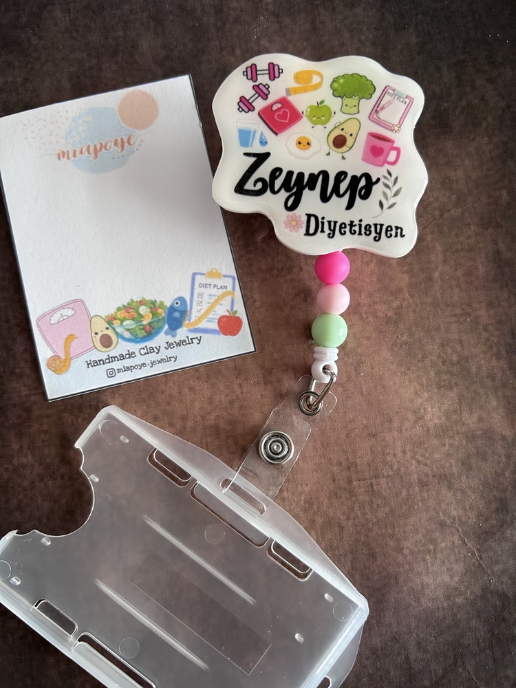 Diyetisyen No2 Boncuklu Yoyo Kartlık İsme Özel