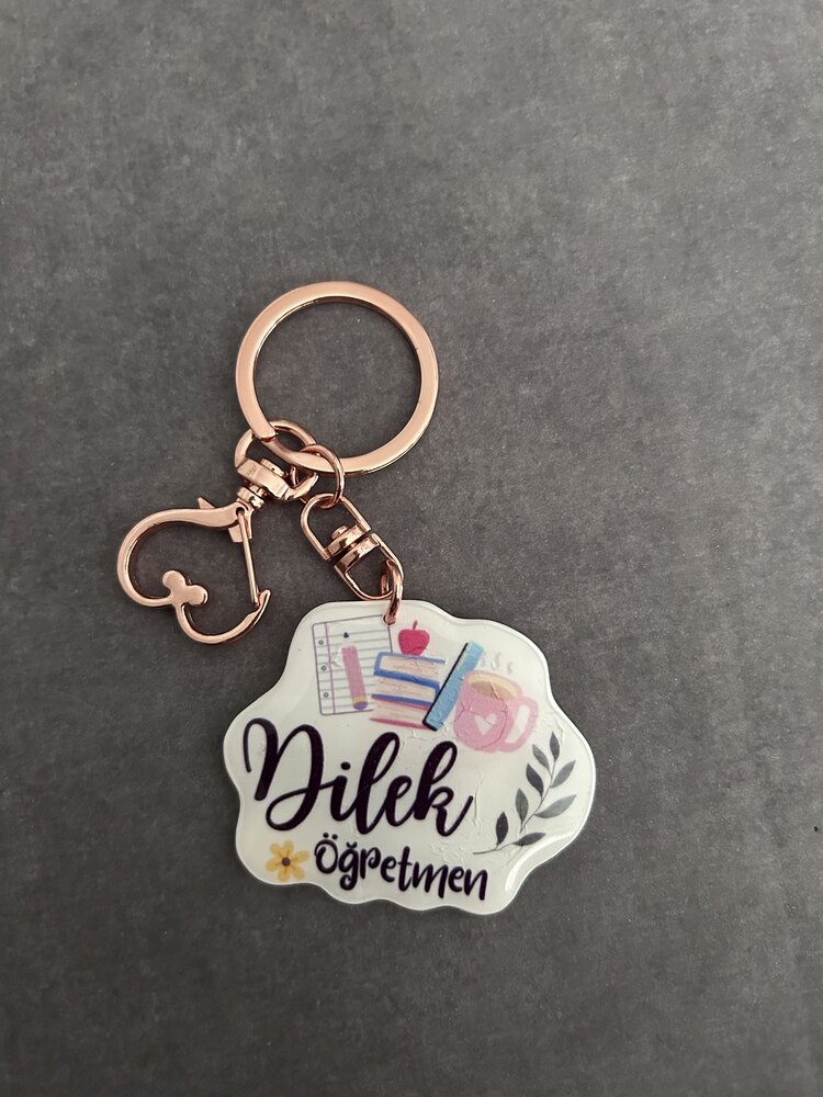 Öğretmen Anahtarlık İsme Özel