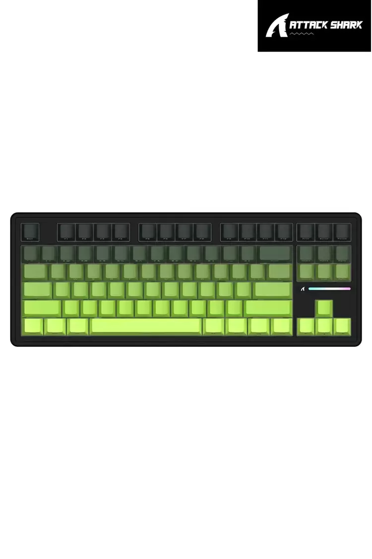 Attack Shark M87 PROV2 White Switch Mekanik RGB TripleMode E-Sports Profesyonel Gaming Oyuncu Klavye