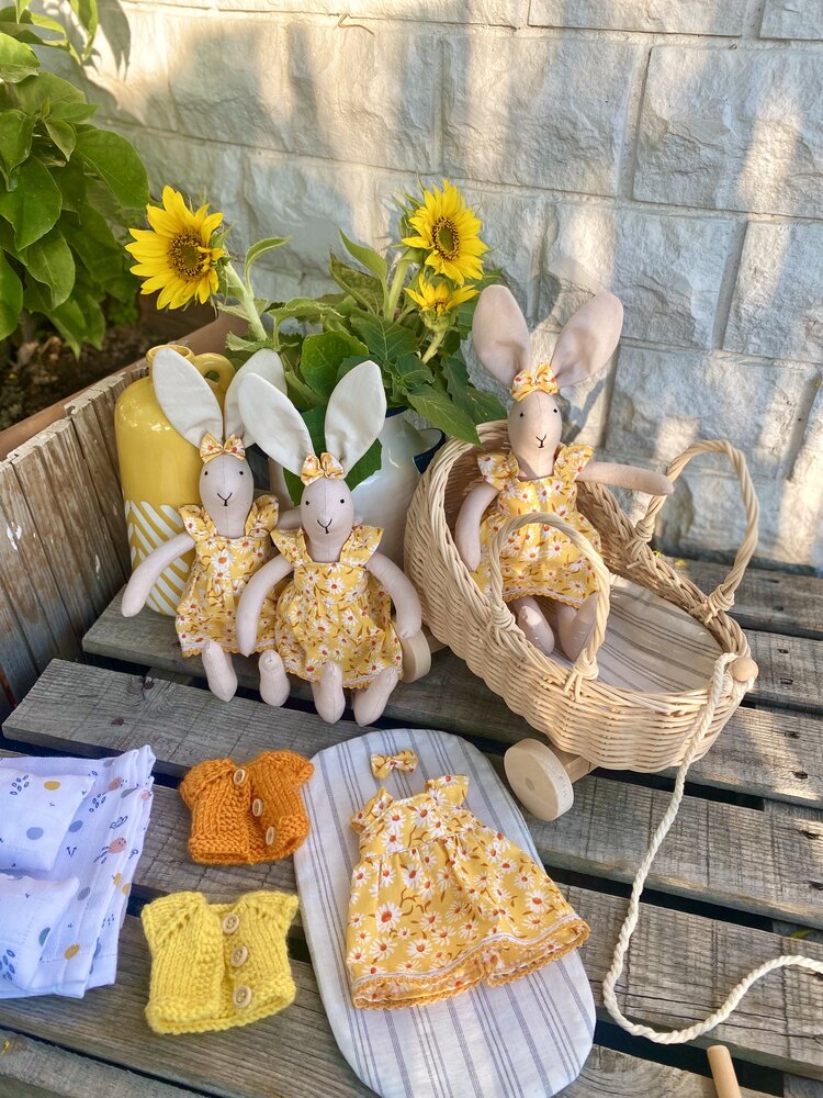 Papatya Elbiseli Bayan Bunnybon Tüm Set
