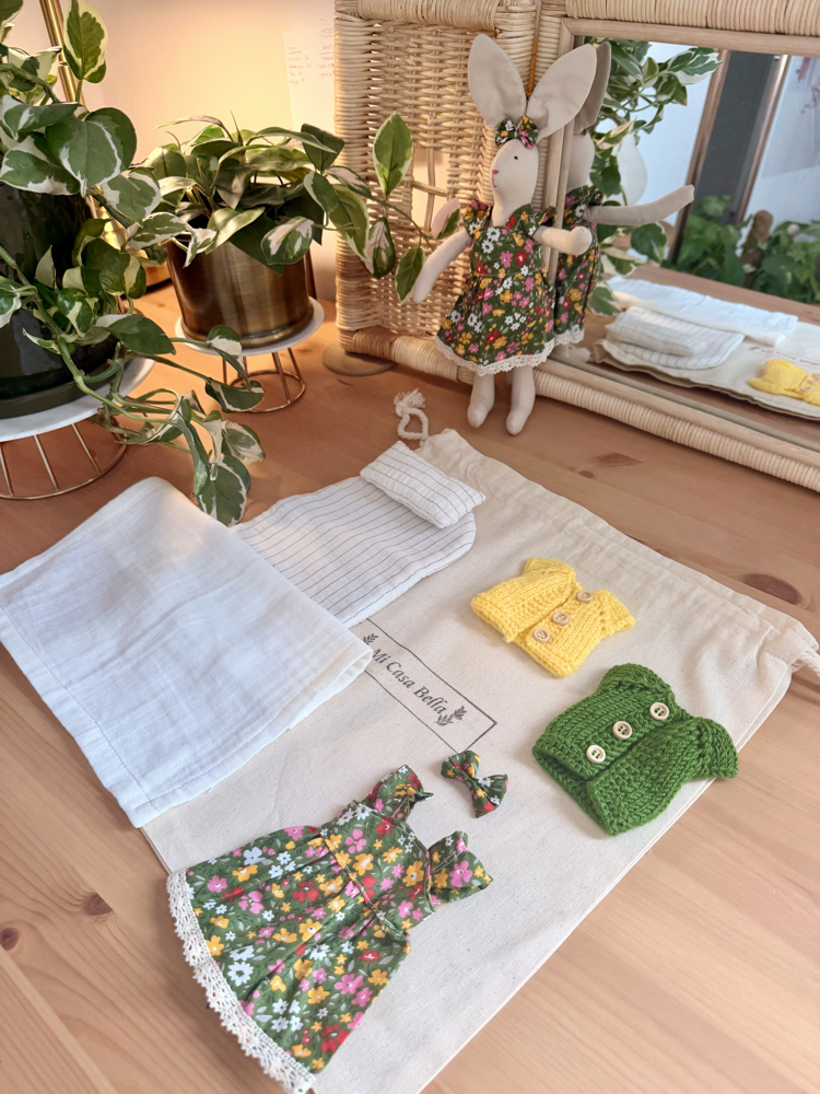 Bayan Bunnybon Evcilik Oyun Seti ( Çiçekli)