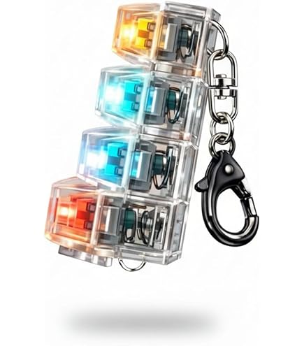 Işıklı stres giderici click sesli ışıklı klavye LED ışıklı klavye anahtarlık