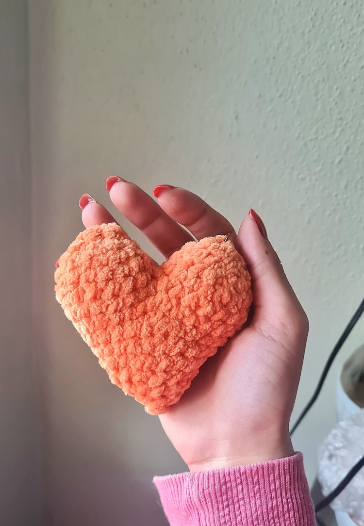 Kalp Amigurumi Anahtarlık
