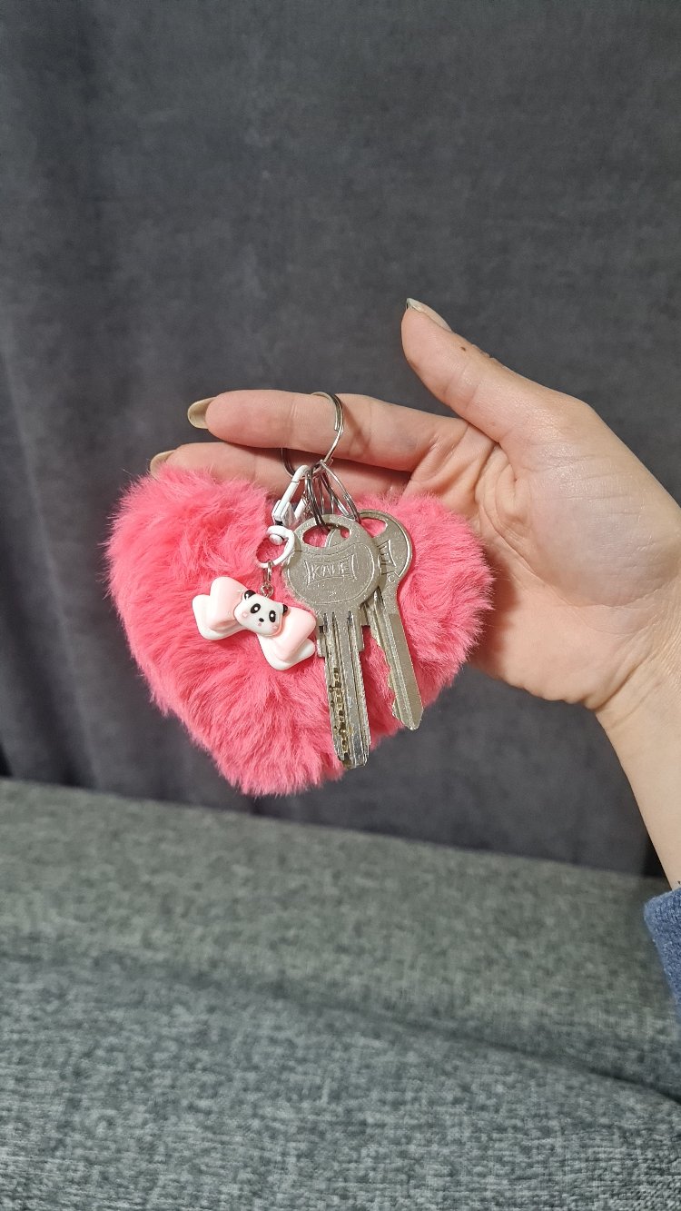 charm hediyeli peluş anahtarlık