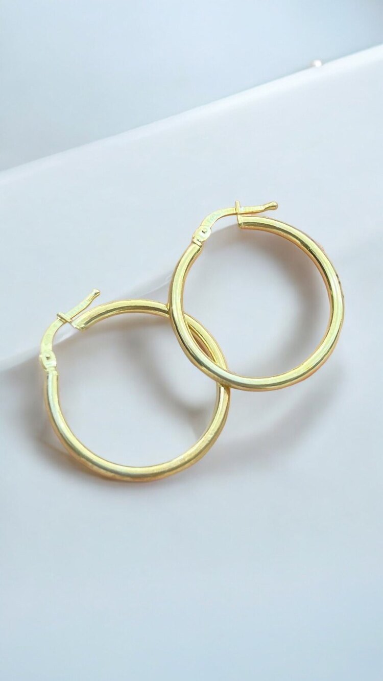 Gold Halka Küpe
