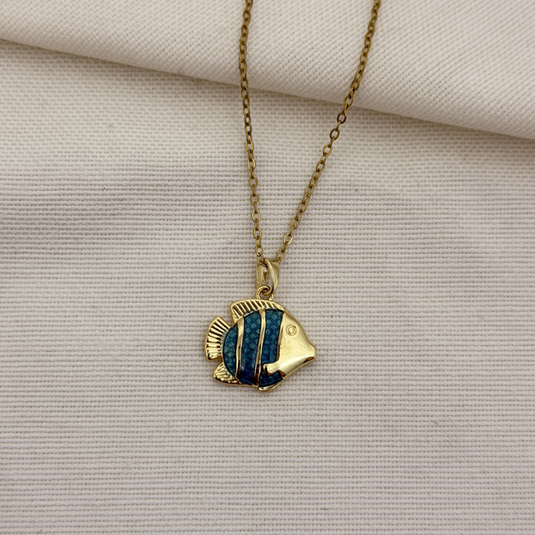 Blue Fish Kolye