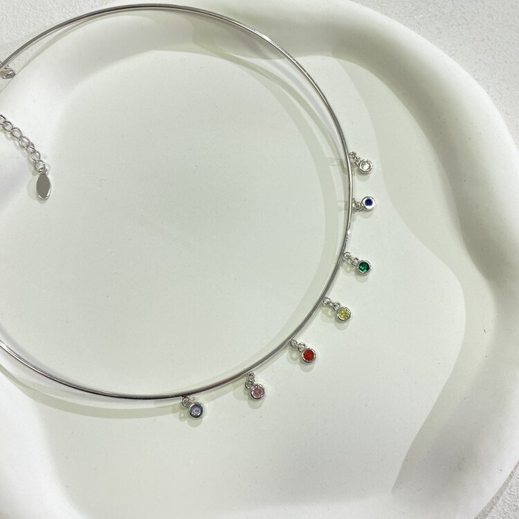 Renkli Taşlı Choker