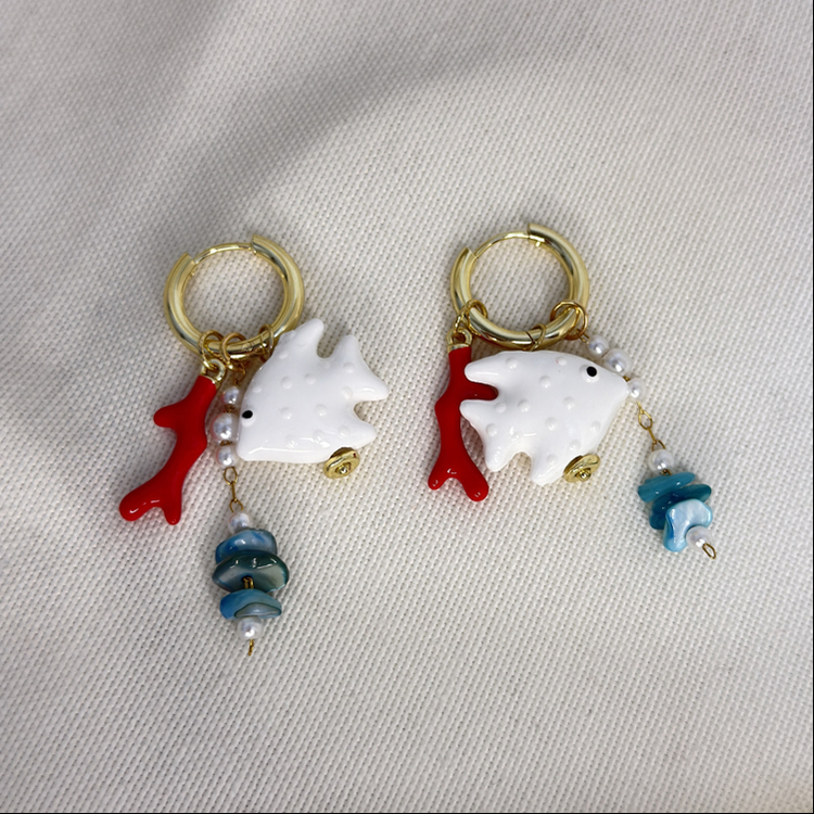 Fish Charm Küpe