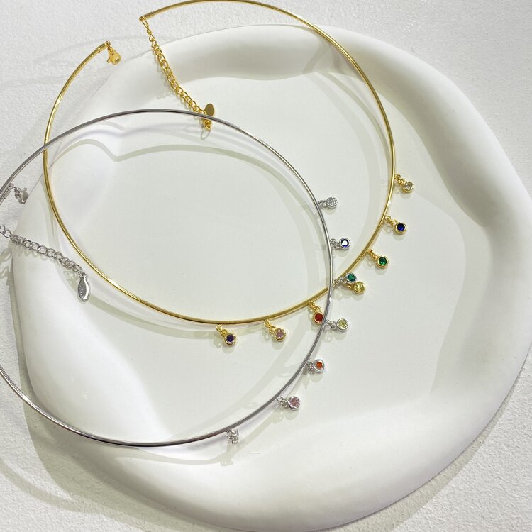 Renkli Taşlı Choker